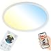 Produktbild BRILONER - LED Deckenlampe flach Smart Home, funktioniert mit Alexa, Fernbedienung, Lampe, Deckenleuchte, Wohnzimmerlampe, LED Panel, Schlafzimmerlampe, Flurlampe, 29,3x2,5 cm, Weiß