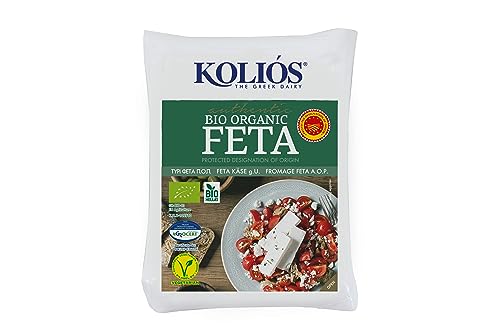 Kolios Authentic Bio Organic Feta cheese P.D.O Vacuum Packed- 150g (Chilled)