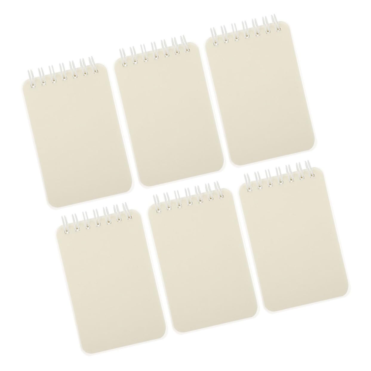 Artibetter 5 Ensembles Livre De Bobine Petit Cahiers En Spirale Collège Mini Stationnaire Cahier À Spirale Cahiers Pour L'école Carnet De Notes Cahier De Poche Blanche Pp 6 Pièces * 5
