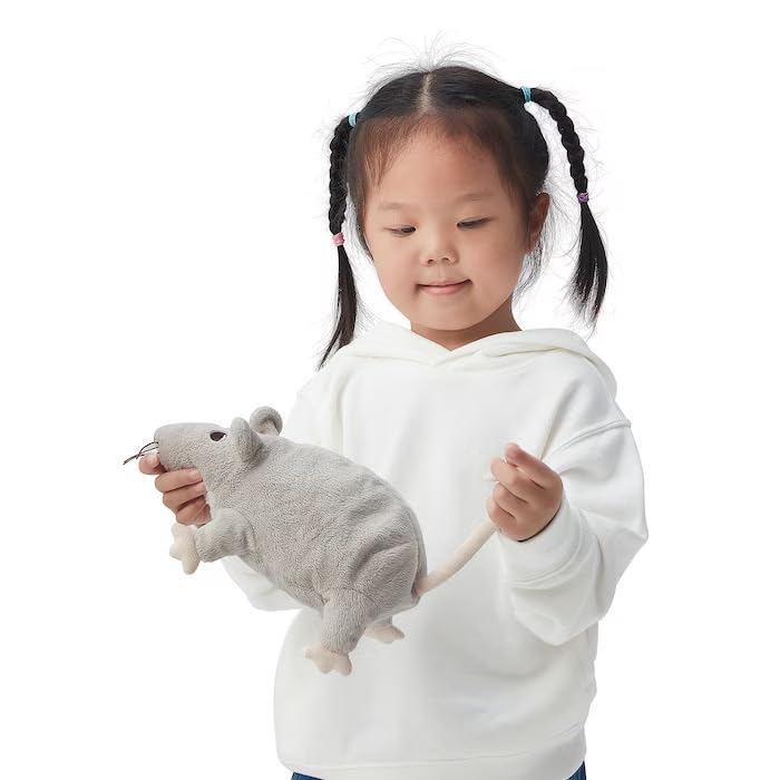 IKEA Ratte Maus Grau Gosig Ratta Plüschtier - L 23 cm