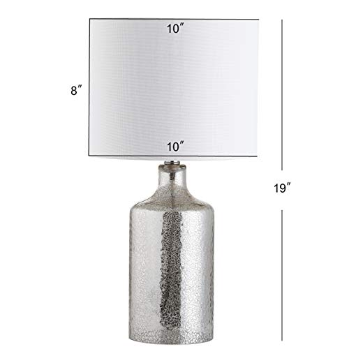 Lámpara de Mesa Safavieh Danaris Plata/Marfil 19 pulg. miniatura 3