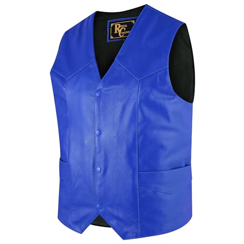 Mens Retro Biker Motorcycle vest Vintage Vests Prumium Cowhide Rider Rocker Cafe Racer Leather vest2