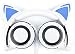 DURAGADGET Auriculares Plegables estéreo de Gato en Blanco Compatible con Portátil HP...