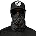Sa Company Face Shield Micro Fiber Protect from Wind, Dirt and Bugs. Worn as Balaclava, Neck Gaiter, Head Band for Hunting, Fishing, Boating, Cycling, Paintball and Salt Lovers-Blackout Forest Camo