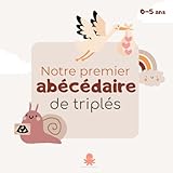  Mon premier abécédaire de triplés: Livre pour enfant 0-5 ans sur la gémellité, les triplés