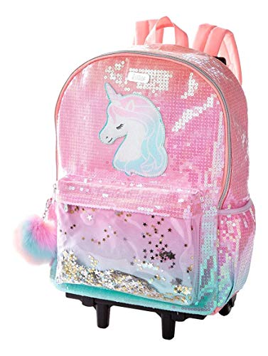 Justice unicorn rolling backpack Clearance