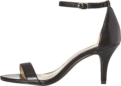 Bandolino Women's Madia Heeled Sandal, Black Synthetic Leather, 9.52