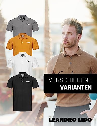 Leandro Lido "Sorrent" Uomo Polo Bianco - 3