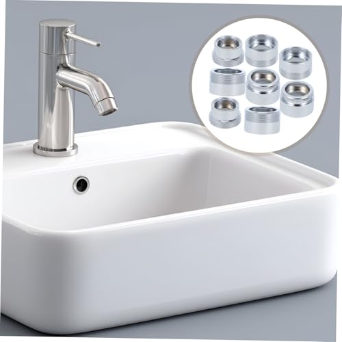 GALPADA 8pièces Adaptateurs Pour Robinets De Cuisine Et Salle De Bain Raccords De Tuyauterie Kit De Connexion Pour Tuyaux d Alimentation Et Robinets d Évier – vue 9