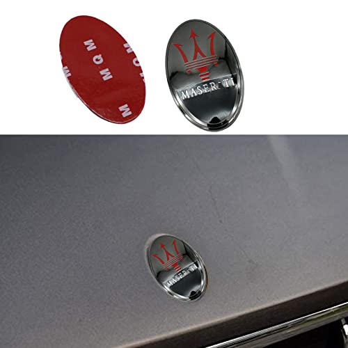 Mioteila fit Mesarati Hood Emblem Front Engine Cover Emblem Hood Mark Badge for Series Accessories (Mase-Hood-All Black)