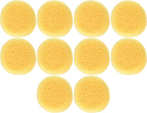 Creative Hobbies® 10 Pack Of 3-1/2 Inch Round Synthetic Silk Sponges For Painting, Crafts, Ceramics, Household Use & More! Pack Of 10 Sponges #TOP1
