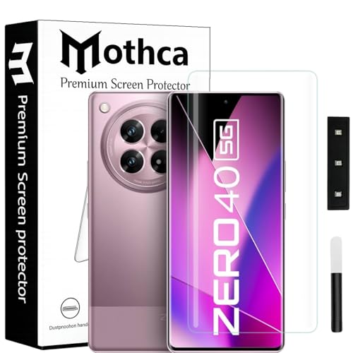 Image of Mothca Curved UV Tempered Glass Screen Protector for Infinix Zero 40 5G | HD Clear | Full Screen Coverage | Pack of 1