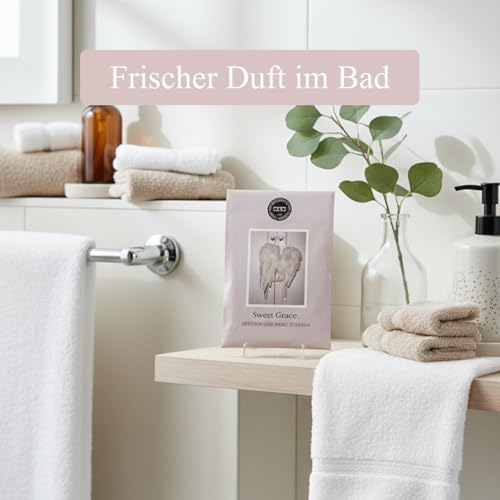 2er Set Duftsäckchen Sweet Grace – dekorative Duftbeutel mit warmem, harmonischem Duft aus Passionsfrucht, Tee & Patchouli – für Kleiderschrank, Wohnzimmer & Auto – langanhaltend bis zu 4 Monate