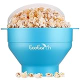 EcoEarth Máquina para hacer palomitas de maíz en microondas, cangrejo azul