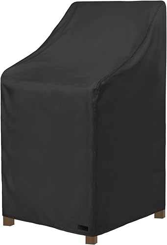 NettyPro Fundas apilables para sillas de patio, impermeables, para muebles de patio al aire libre, se adapta a sillas apilables de 4 a 6 sillas de