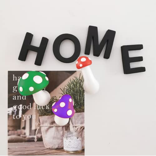 Mushroom Refrigerator Magnets Decorative, Kitchen Magnets For Office Calendar Whiteboard, Cute Fridge Magnet Bedroom Wall Deco (Purple) #TOP2