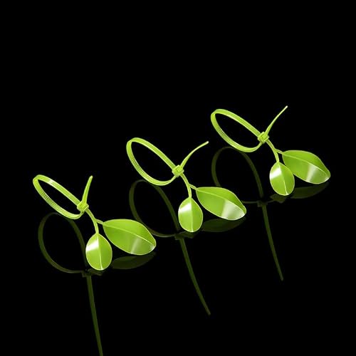 Ximimark 50 pcs Nylon Cable Zip Ties, Leaf Shape Zip Ties, Tensile Strength Cable Ties, Heavy Duty Self-locking Wire Ties For Outdoor & Indoor Use
