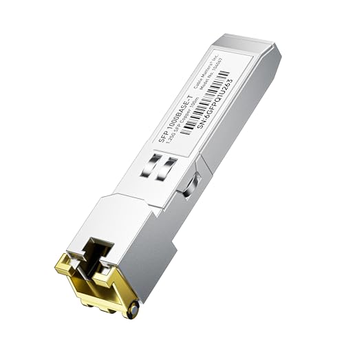 Image of Cable Matters 1000BASE-T Gigabit SFP to RJ45 Copper Ethernet Transceiver Module for Cisco, Ubiquiti, TP-Link, Netgear, MikroTik, and Supermicro Equipment