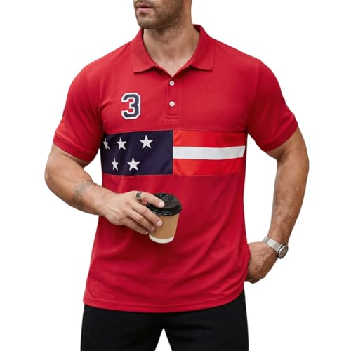 Image of Men's Polyster Stretchable Polo T-Shirts Half Sleeves Regular Fit T-Shirt for Everyday Wear