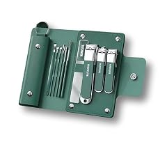 Nail Care Grooming Kit with Stainless Steel Manicure Pedicure Tools | Nail Clipper, Trimmer and File Set | Compact Travel-Friendly Grooming 10-in-1 Kit for Men, Women and Unisex Use