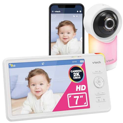 VTech Smart WiFi 7” HD Display Video Baby Monitor, 1080p