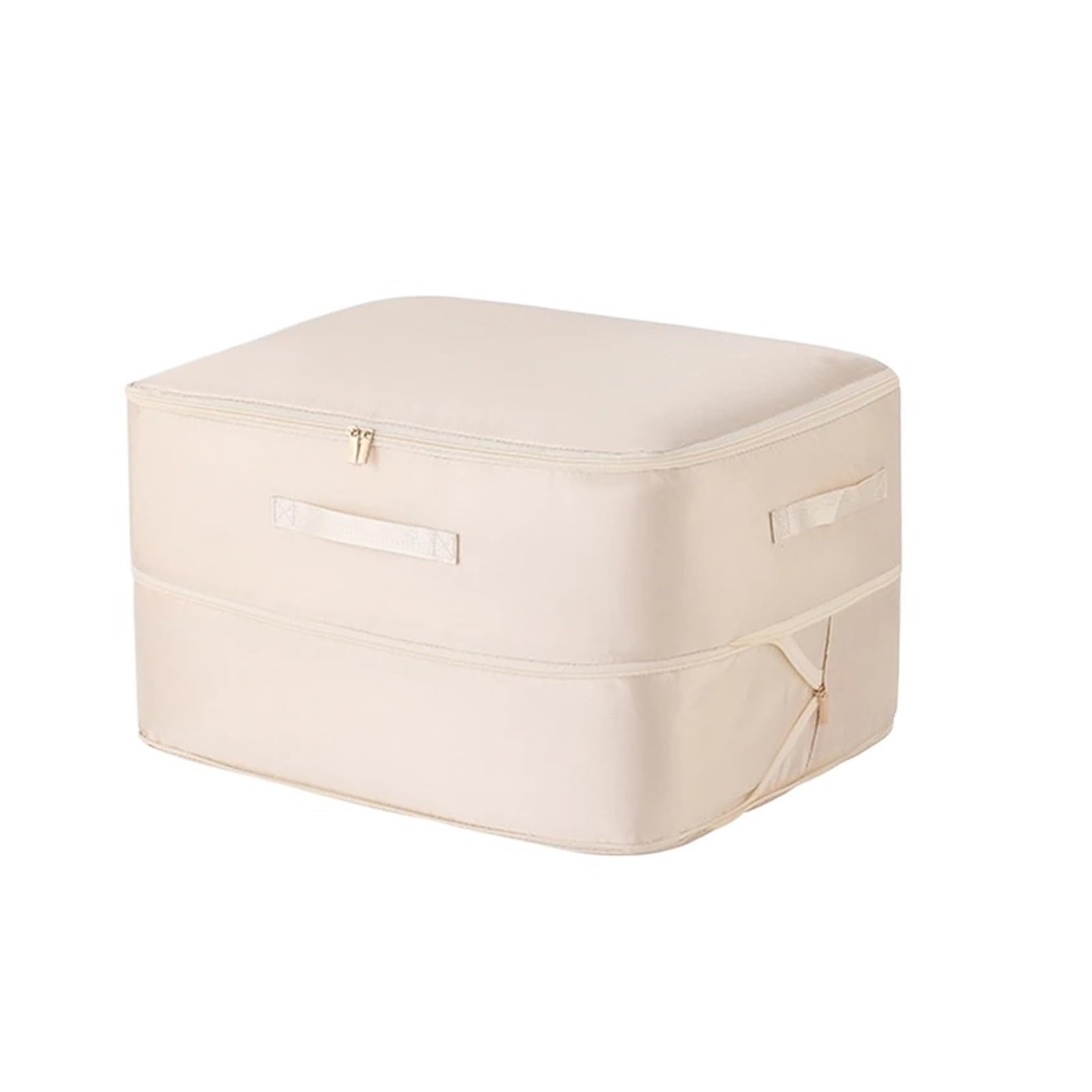 Luggage Organiser Set 1pc Compression Packing Cube Wardrobe Drawer Puffer Jacket Storage Foldable Luggage Suitcase Organizer Compressed Travel(Apricot-M)