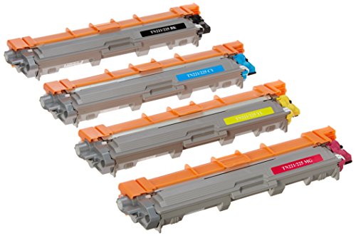 Clearprint TN221 / TN225 Compatible Color Toner Set for Brother MFC-9130CW, MFC-9330CDW, MFC-9340CDW, HL-3140CW, HL-3170CDW (4-Pack)