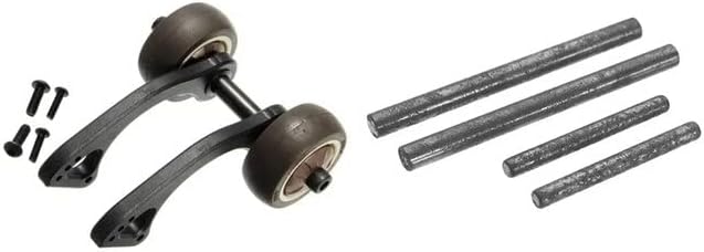 4 Pcs Suspension Arm Pin 4X50mm 3X30mm EA1033 with Tail Wheel Holder EB1007 - (Color: Champagne)