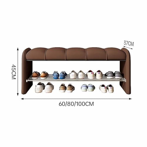 Étagère à chaussures design avec coussin rembourré pour salon - 3