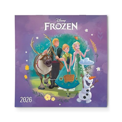 Disney Calendar 2026 - Disney 2026 Calendar | Frozen Family Planner 2026 | Family Planner 2026 Frozen with space to write (12" x 12") (12 months)