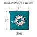 YouTheFan Officially-Licensed NFL Miami Dolphins Set of 4 Cornhole Bags - All Weather Regulation 6” x 6” Size - 16oz Weight - Designed in USA
