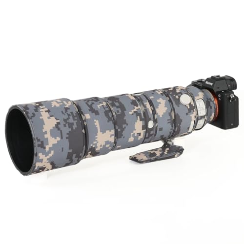 CHASING BIRDS Camouflage Waterproof Lens Coat for Sony FE 200-600mm F5.6-6.3 G OSS Rainproof Lens Protective Cover (Digital Camouflage, with 1.4X TC (SEL14TC))