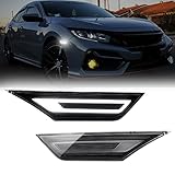 R&F Auto 2Pcs White LED Side Marker Lights Replacement for H'onda Civic 2016-2021 10th Gen Sedan Cou