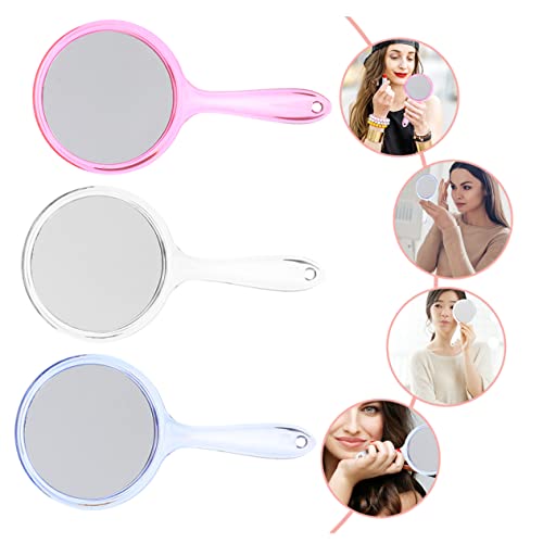 Espejos portátiles de maquillaje doble cara 3 pcs miniatura 5