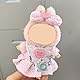 1 Satz Kleidung für 17cm lapupu Plüschpuppen - Umhang-Outfit mit Schleifenaccessoires und Kamera Dekoration- Bekleidungsset für Mini-Stofftiere - Nur Puppenkleidung (Andere Artikel Nicht Enthalten).