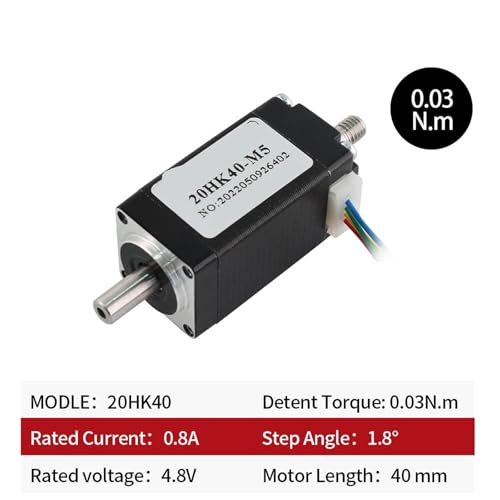 Moteur pas à pas 20HK40-M5 anti-vibration pour axe double d'impression - 2