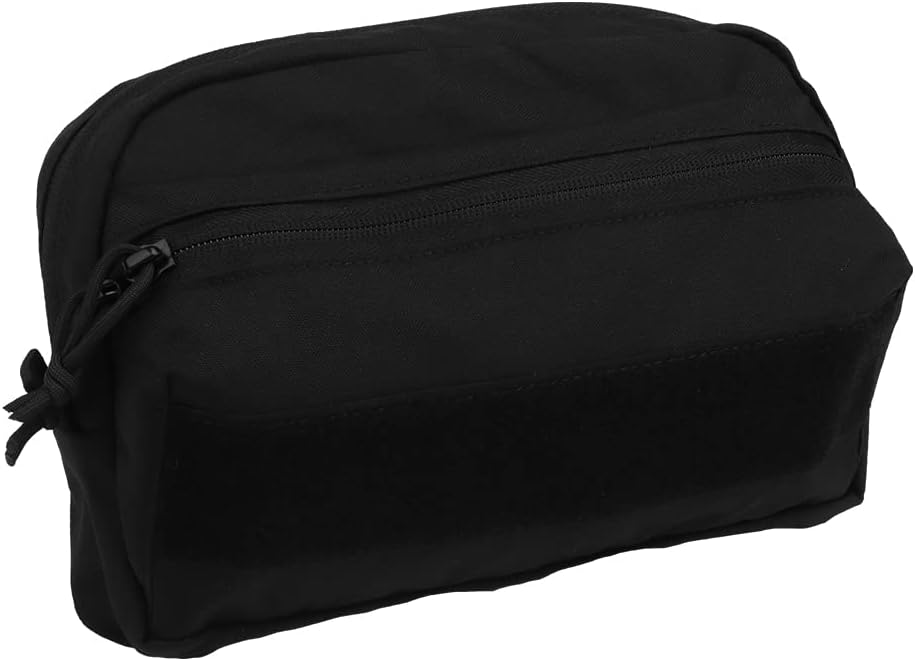Tactical MOLLE Admin Panel Pouch, Large Volume Utility Tool EDC Bag Chest Pouch for Vest Duty Belt