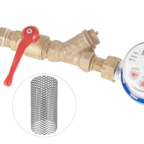 Image of PATIKIL 4 Pcs 18mm OD Strainer Mesh, 35mm H Screen Y Shaped Strainer Filter Valve Mesh Screen 304 Stainless Steel Strainer Mesh for Debris Pump Water Oil Separation