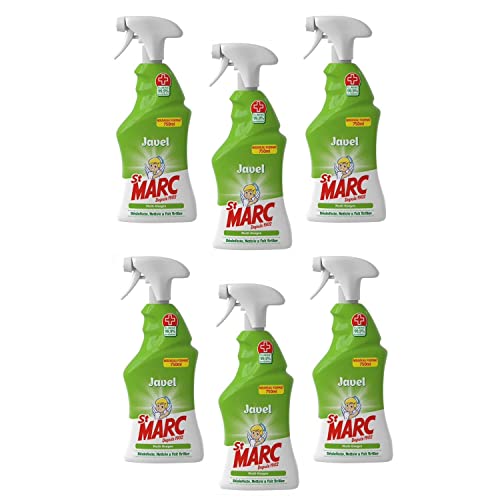 St Marc - Juego de 6 pistolas de spray limpiador multiusos con lejía, 750 ml