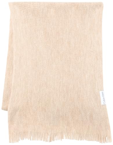 Calvin Klein womens Solid Acrylic Scarf W Fringe3