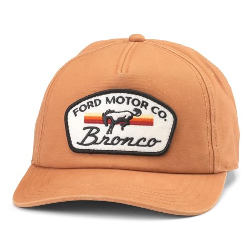 Image of AMERICAN NEEDLE Ford Bronco Patch Unisex Adjustable Snapback Baseball Hat