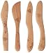 Talisman Designs  Beechwood Spreaders, Set of 4, Laser Etched with Honey Bee Art, 6.75" Long