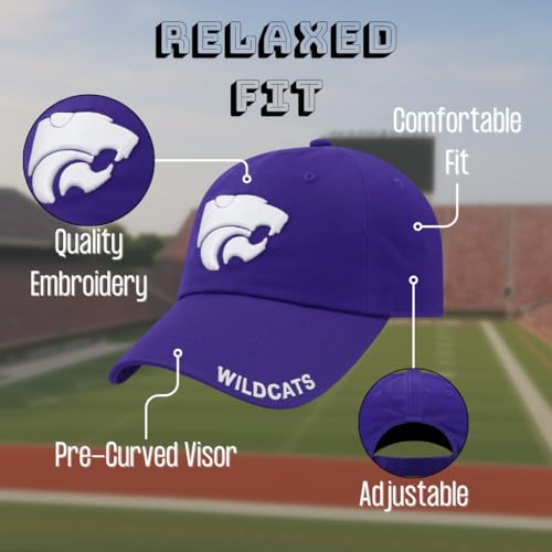 Gorra Kansas State Classic Edition ajustable morada miniatura 5
