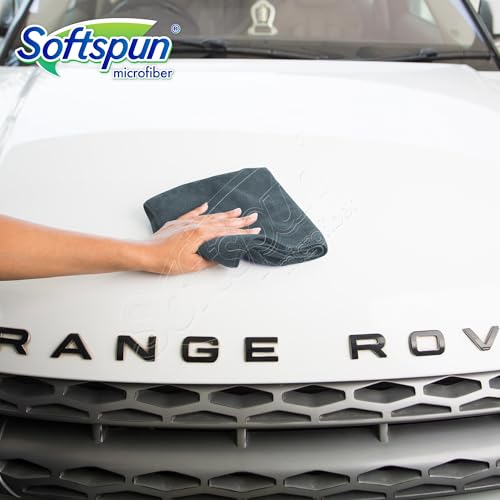 Image of SOFTSPUN Microfiber Cloth 8 pcs 40x40 cms 280 GSM Multicolour! Thick Lint & Streak-Free Multipurpose Cloths Automotive Microfibre Towels for Car Bike Cleaning Polishing Washing & Detailing.