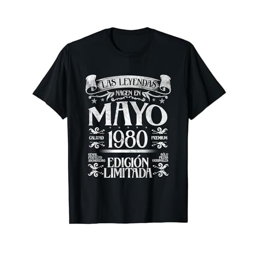 Las Leyendas nacen en Mayo de 1980 - 43 Años Cumpleaños Camiseta