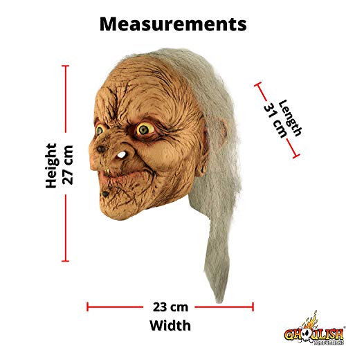 Ghoulish Productions Wanda Mask. Witch Wart Mask, Halloween Old Witch Mask, Witch Mask Halloween. Witches Line. One Size Latex Mask #TOP3