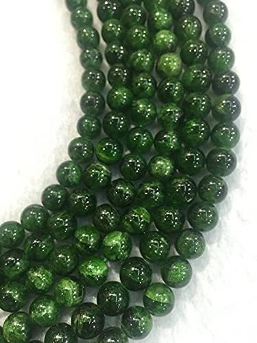 Collier diopside chrome 8mm authentique un cadeau d'exception pour elle