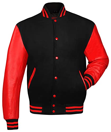 Image of Brutul Bee Original Leather Varsity Letterman Jackets Wool & Leather Original American Style Varsity Jackets