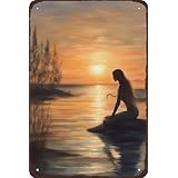 BRAHMIHITA ピンナップ ガール ポスター セクシーガール ビキニ セクシー 女性 ブリキ看板 寝室 男性 洞窟 リビングルーム キッチン コーヒー バー バスルーム バー オフィス アート 壁装飾 8x12インチ