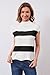 Arach&Cloz Womens Striped Cap Sleeve Tops 2025 Spring Fashion Color Block Mock Neck Summer Lightweight Sweater Vest Mock Neck Sleeveless Shirts Business Casual Blouses White L